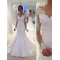 Lace Long Sleeves Mermaid Backless Wedding Dresses Bridal Gowns 3030093