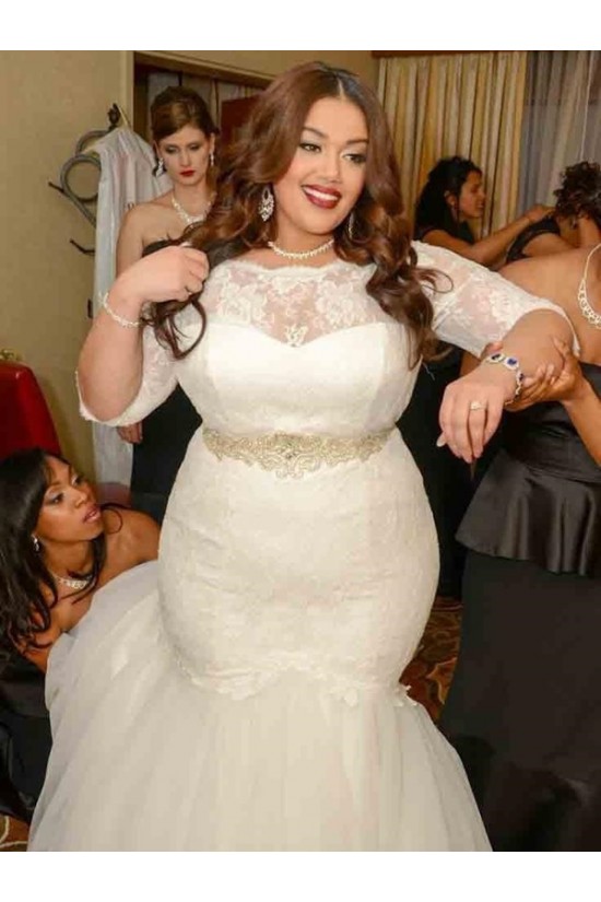 Lace Mermaid Plus Size Wedding Dresses Bridal Gowns 3030094 Lace Mermaid Plus Size Wedding Dresses Bridal Gowns 3030094