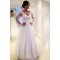 A-Line Long Sleeves Lace V-Neck Wedding Dresses Bridal Gowns 3030095
