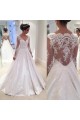 A-Line Long Sleeves Lace V-Neck Wedding Dresses Bridal Gowns 3030096 A-Line Long Sleeves Lace V-Neck Wedding Dresses Bridal Gowns 3030096