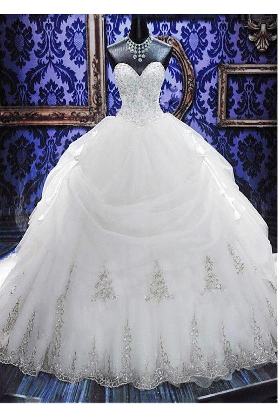 Ball Gown Sweetheart Lace Wedding Dresses Bridal Gowns 3030099