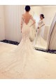 Mermaid Off-the-Shoulder Long Sleeves Lace Wedding Dresses Bridal Gowns 3030102