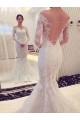 Mermaid Off-the-Shoulder Long Sleeves Lace Wedding Dresses Bridal Gowns 3030102