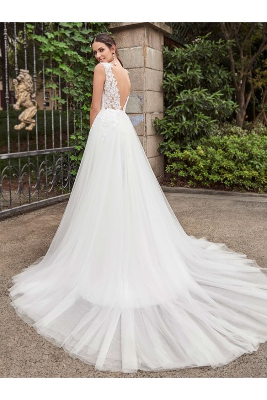 Mermaid Lace Tulle V-Neck Wedding Dresses Bridal Gowns 3030103 Mermaid Lace Tulle V-Neck Wedding Dresses Bridal Gowns 3030103