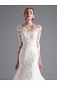 Mermaid 3/4 Length Sleeves Lace Wedding Dresses Bridal Gowns 3030104