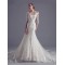 Mermaid 3/4 Length Sleeves Lace Wedding Dresses Bridal Gowns 3030104