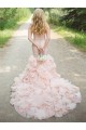 Mermaid Sweetheart Pink Beaded Waist Wedding Dresses Bridal Gowns 3030105