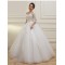 3/4 Length Sleeves V-Neck Lace Wedding Dresses Bridal Gowns 3030108