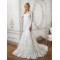 Long Sleeves Mermaid Illusion Neckline Lace Wedding Dresses Bridal Gowns 3030112