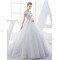 Lace Ball Gown Keyhole Back Sparkly Wedding Dresses Bridal Gowns 3030116