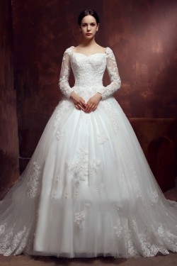 Long Sleeves Lace Wedding Dresses Bridal Gowns 3030118