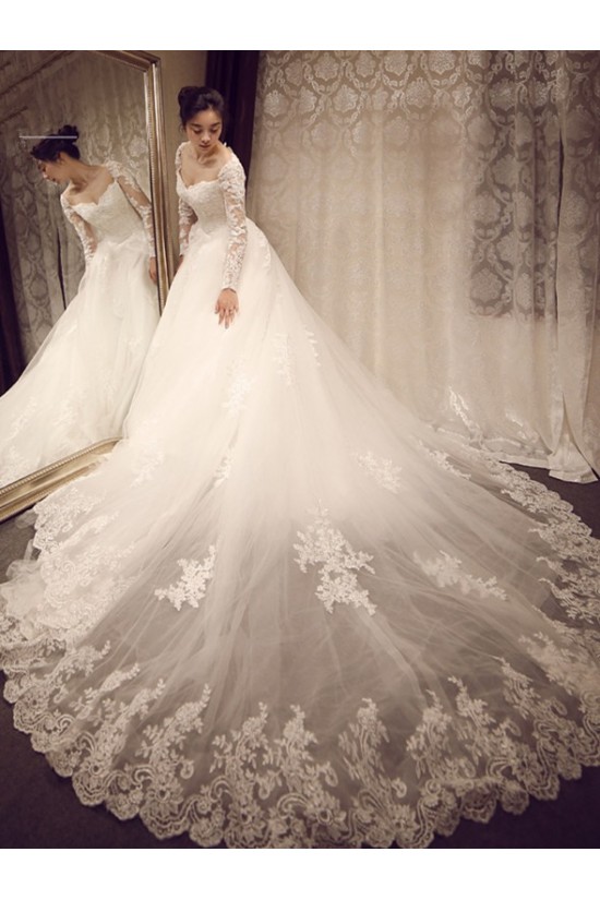 Long Sleeves Lace Wedding Dresses Bridal Gowns 3030118 Long Sleeves Lace Wedding Dresses Bridal Gowns 3030118