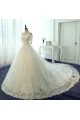 Short Sleeves Off-the-Shoulder Lace Wedding Dresses Bridal Gowns 3030129