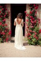Empire Lace V-Neck Backless Wedding Dresses Bridal Gowns 3030133