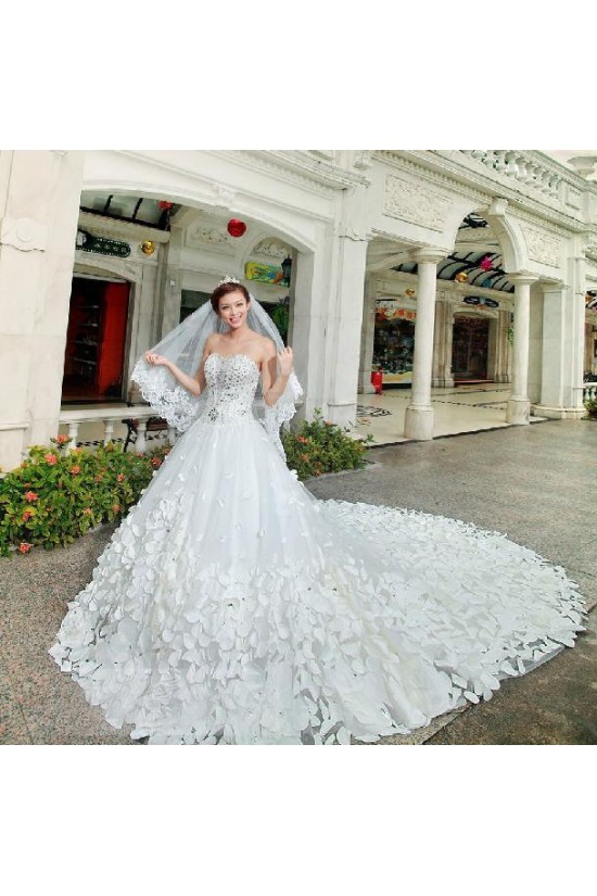 Ball Gown Sweetheart Crystal Wedding Dresses Bridal Gowns 3030141