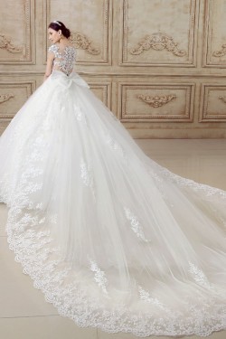 Ball Gown Lace Tulle Wedding Dresses Bridal Gowns 3030142