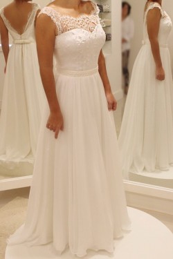 Lace and Chiffon Wedding Dresses Bridal Gowns 3030145