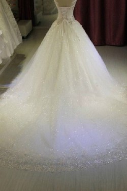 Tulle Ball Gown Sparkly Wedding Dresses Bridal Gowns 3030146