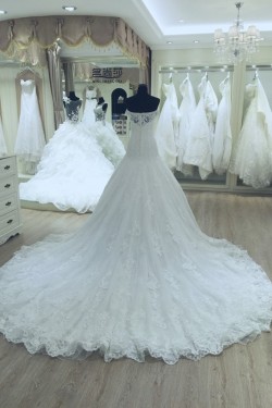 Lace Off-the-Shoulder Wedding Dresses Bridal Gowns 3030147