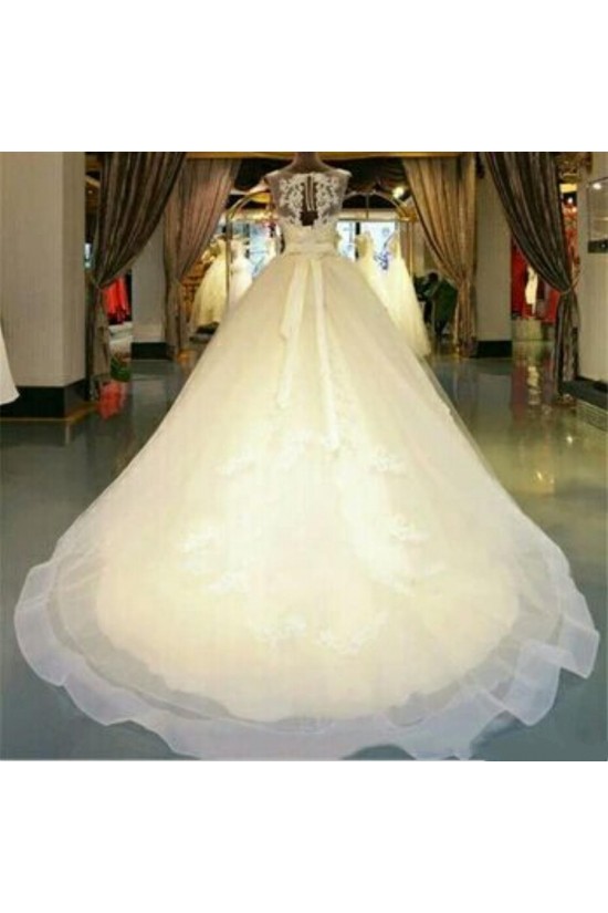 Ball Gown Illusion Neckline Lace Wedding Dresses Bridal Gowns 3030152 Ball Gown Illusion Neckline Lace Wedding Dresses Bridal Gowns 3030152