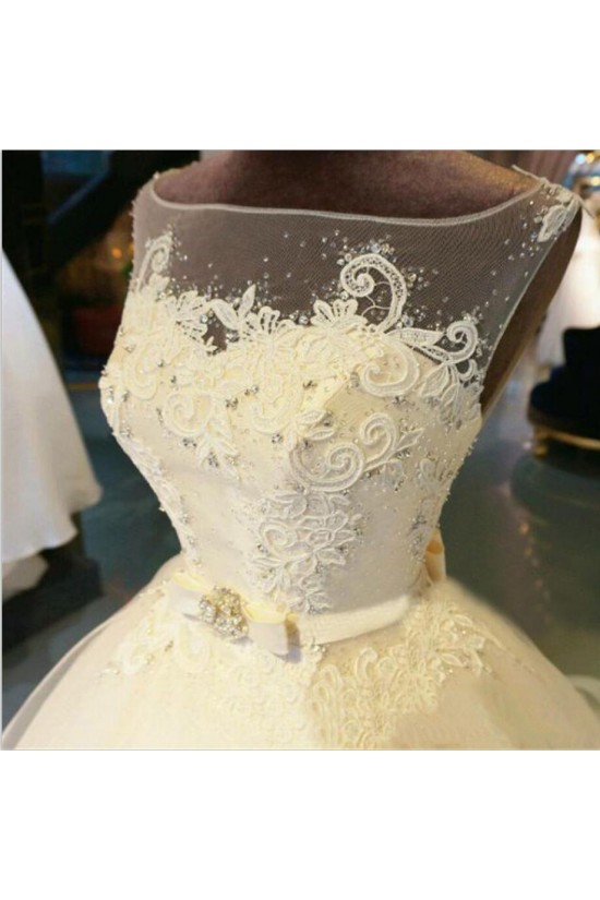 Ball Gown Illusion Neckline Lace Wedding Dresses Bridal Gowns 3030152 Ball Gown Illusion Neckline Lace Wedding Dresses Bridal Gowns 3030152