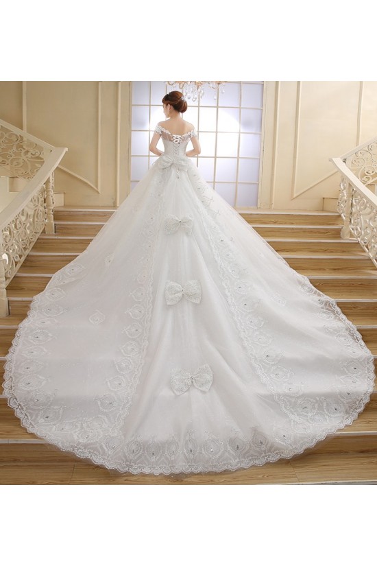 Ball Gown Off-the-Shoulder Lace Crystal Wedding Dresses Bridal Gowns 3030156 Ball Gown Off-the-Shoulder Lace Crystal Wedding Dresses Bridal Gowns 3030156