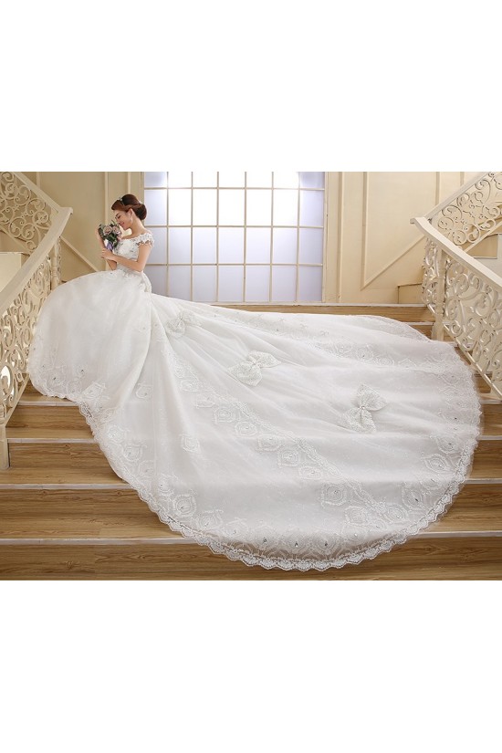 Ball Gown Off-the-Shoulder Lace Crystal Wedding Dresses Bridal Gowns 3030156 Ball Gown Off-the-Shoulder Lace Crystal Wedding Dresses Bridal Gowns 3030156