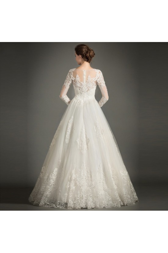 A-Line Long Sleeves Lace Wedding Dresses Bridal Gowns 3030157 A-Line Long Sleeves Lace Wedding Dresses Bridal Gowns 3030157