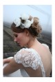 Cap Sleeves Lace Chiffon Backless Wedding Dresses Bridal Gowns 3030158 Cap Sleeves Lace Chiffon Backless Wedding Dresses Bridal Gowns 3030158