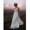 Cap Sleeves Lace Chiffon Backless Wedding Dresses Bridal Gowns 3030158