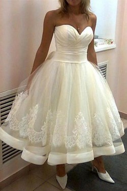 Ball Gown Sweetheart Lace Wedding Dresses Bridal Gowns 3030160