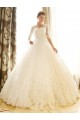 Lace Bridal Ball Gown 3/4 Length Sleeves Wedding Dresses Bridal Gowns 3030163 Lace Bridal Ball Gown 3/4 Length Sleeves Wedding Dresses Bridal Gowns 3030163