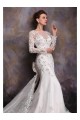 Long Sleeves Crystal Mermaid Lace Wedding Dresses Bridal Gowns 3030165 Long Sleeves Crystal Mermaid Lace Wedding Dresses Bridal Gowns 3030165