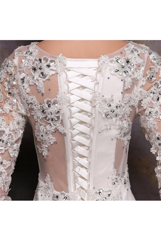Long Sleeves Crystal Mermaid Lace Wedding Dresses Bridal Gowns 3030165 Long Sleeves Crystal Mermaid Lace Wedding Dresses Bridal Gowns 3030165