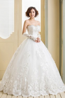 Ball Gown Sweetheart Lace Wedding Dresses Bridal Gowns 3030166