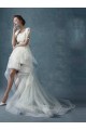 High Low Short Sleeves Lace Tulle Wedding Dresses Bridal Gowns 3030173 High Low Short Sleeves Lace Tulle Wedding Dresses Bridal Gowns 3030173
