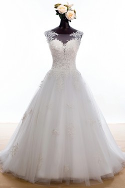 A-Line Lace Wedding Dresses Bridal Gowns 3030175