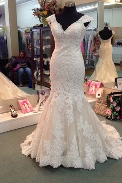 Lace Mermaid Wedding Dresses Bridal Gowns 3030183
