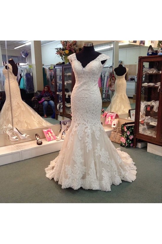 Lace Mermaid Wedding Dresses Bridal Gowns 3030183