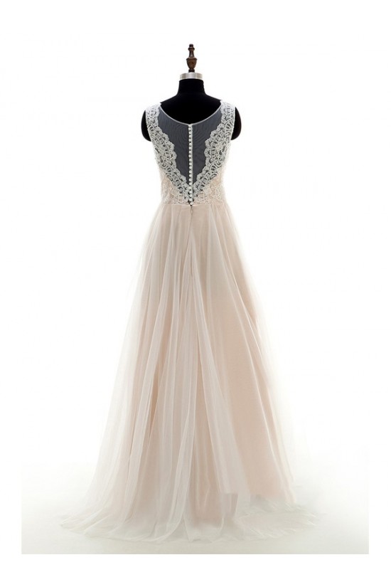 A-Line Sheer Lace Wedding Dresses Bridal Gowns 3030186 A-Line Sheer Lace Wedding Dresses Bridal Gowns 3030186