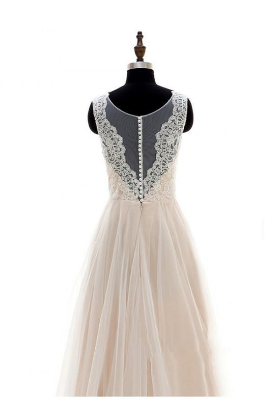 A-Line Sheer Lace Wedding Dresses Bridal Gowns 3030186 A-Line Sheer Lace Wedding Dresses Bridal Gowns 3030186