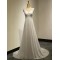 A-Line V-Neck Lace Chiffon Wedding Dresses Bridal Gowns 3030188
