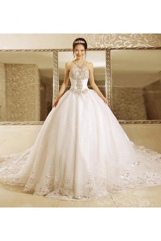 Ball Gown Crystal Wedding Dresses Bridal Gowns 3030191