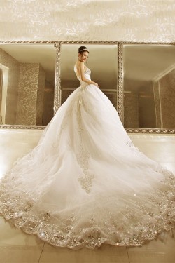 Ball Gown Crystal Wedding Dresses Bridal Gowns 3030191