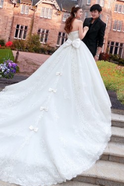 Sparkly Lace Ball Gown Crystal Wedding Dresses Bridal Gowns 3030195