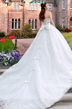Sparkly Lace Ball Gown Crystal Wedding Dresses Bridal Gowns 3030195