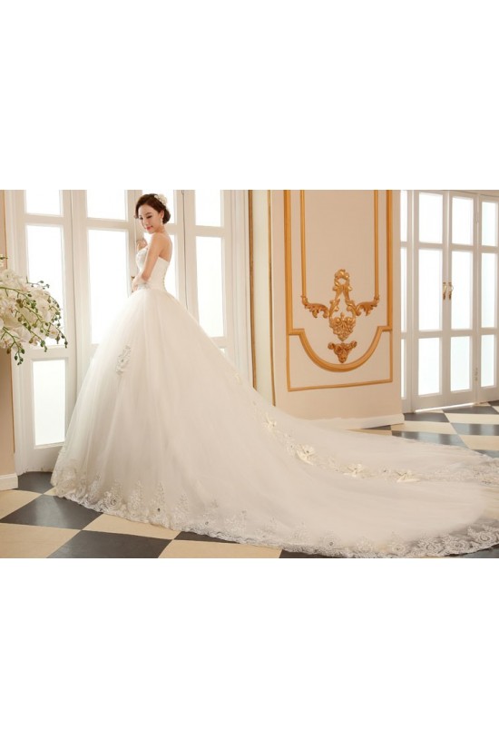 Ball Gown Strapless Lace Crystal Wedding Dresses Bridal Gowns 3030197 Ball Gown Strapless Lace Crystal Wedding Dresses Bridal Gowns 3030197