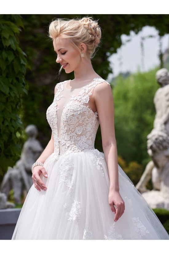 Lace Tulle Sheer Wedding Dresses Bridal Gowns 3030198 Lace Tulle Sheer Wedding Dresses Bridal Gowns 3030198