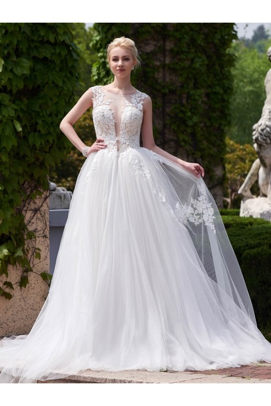 Lace Tulle Sheer Wedding Dresses Bridal Gowns 3030198 Lace Tulle Sheer Wedding Dresses Bridal Gowns 3030198