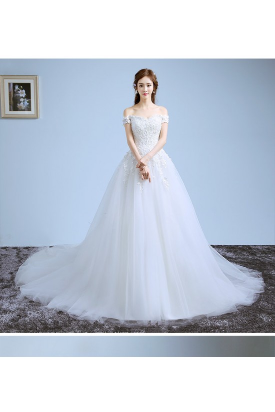 A-Line Off-the-Shoulder Lace Wedding Dresses Bridal Gowns 3030204 A-Line Off-the-Shoulder Lace Wedding Dresses Bridal Gowns 3030204